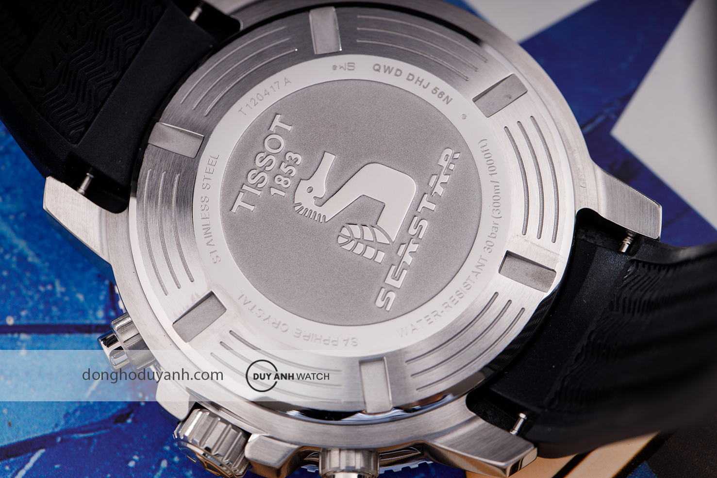 Mặt đáy Tissot Seastar 1000 Chronograph T120.417.17.041.00