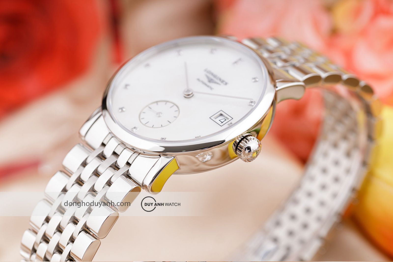 Longines Elegant Collection L4.312.4.87.6 sở hữu thiết kế mang đậm dấu ấn nữ tính và sang trọng.