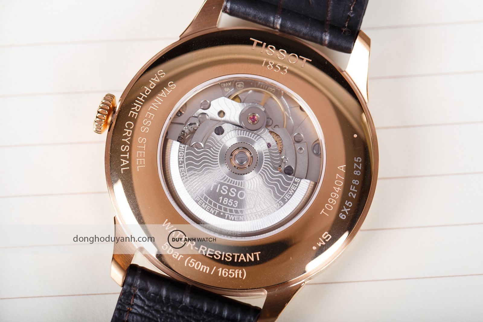 Mặt đáy Tissot Chemin Des Tourelles Powermatic 80 T099.407.36.448.00