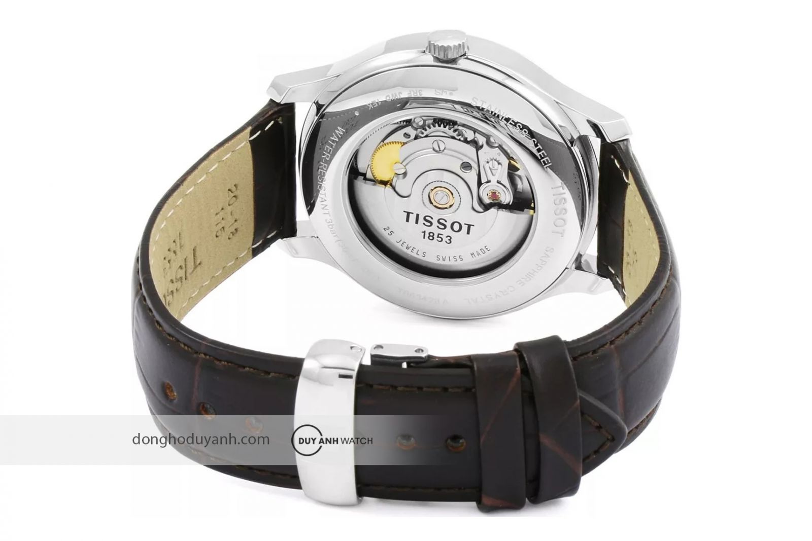 Mặt đáy của Tissot Tradition Automatic Small Second T063.428.16.038.00