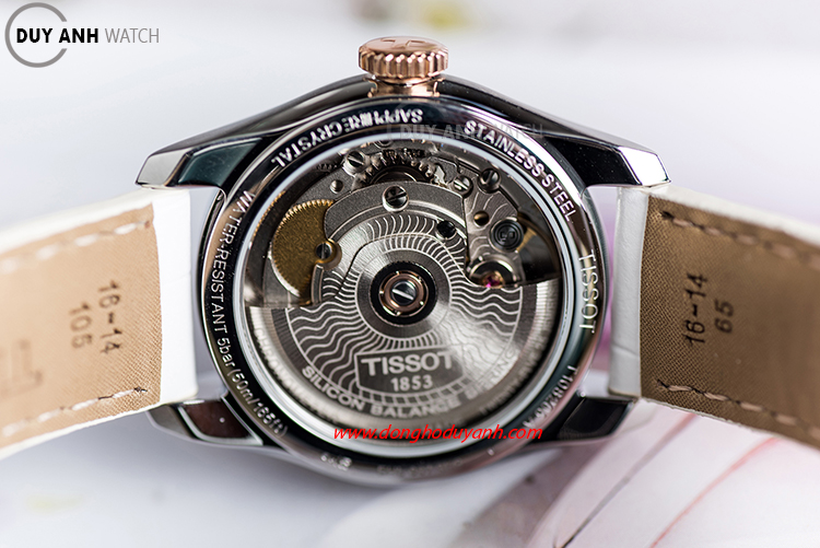 Mặt đáy Tissot Ballade Automatic Cosc T108.208.26.117.00
