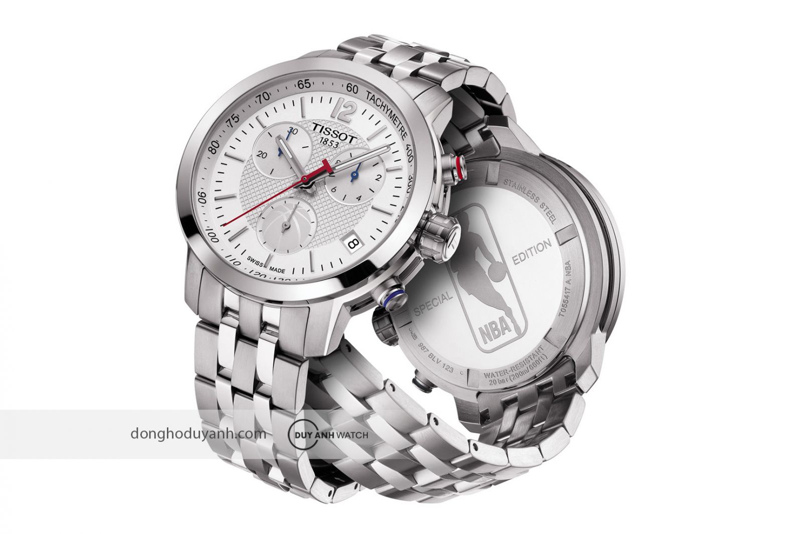 Mặt trước và sau Tissot PRC 200 NBA T055.417.11.017.01