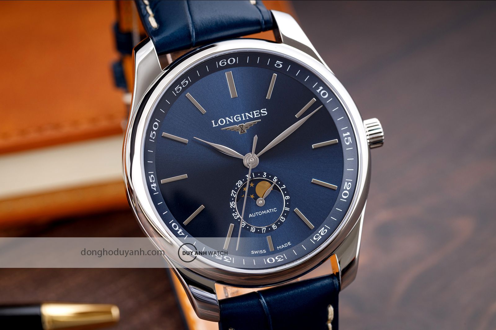 Mặt số Đồng hồ nam Longines Master Moon Phase L2.919.4.92.0