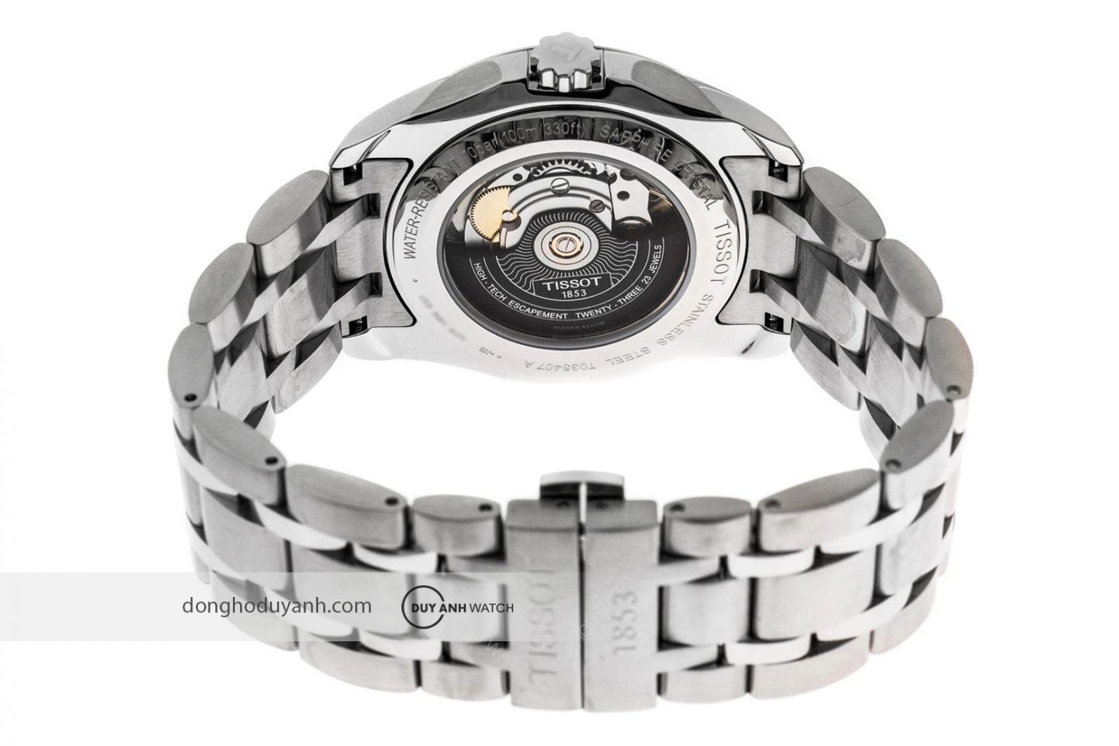 Mặt đáy của Tissot Couturier Powermatic 80 T035.407.11.031.01