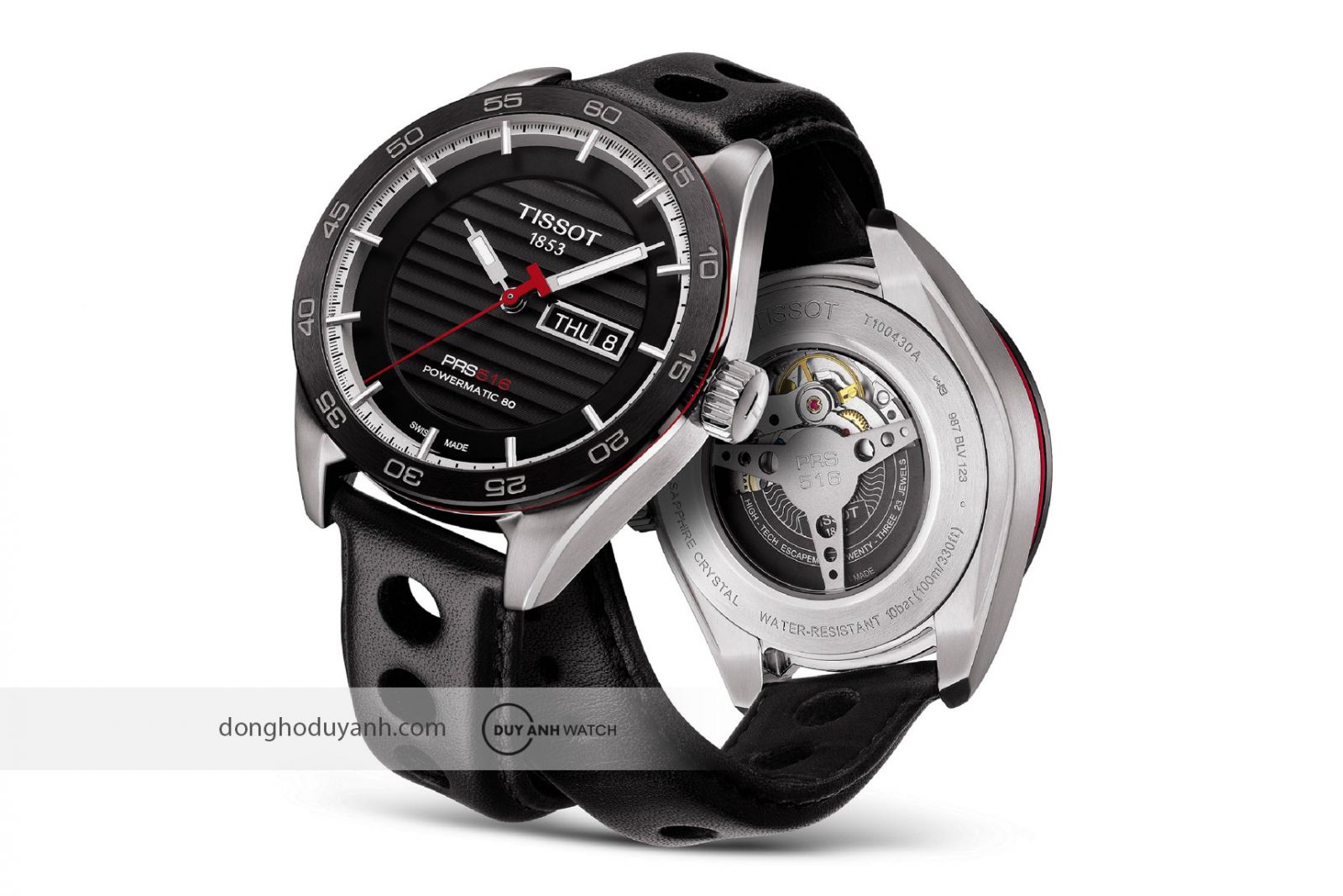 Mặt đáy Tissot PRS 516 T100.430.16.051.00