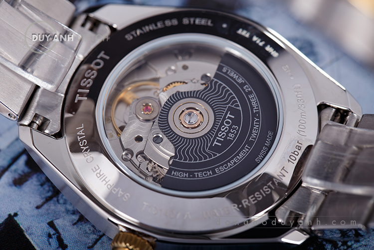 Mặt đáy Tissot PR 100 Automatic T101.407.22.031.00