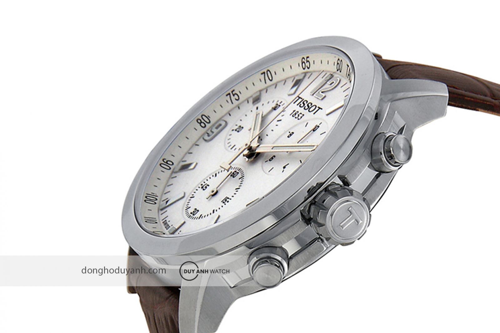 Cận cảnh mặt số Tissot PRC 200 T055.417.16.017.01