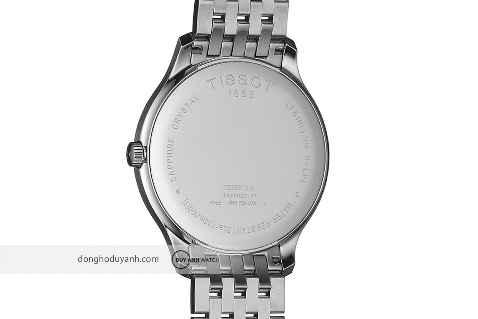 Mặt đáy Tissot Tradition T063.210.11.037.00