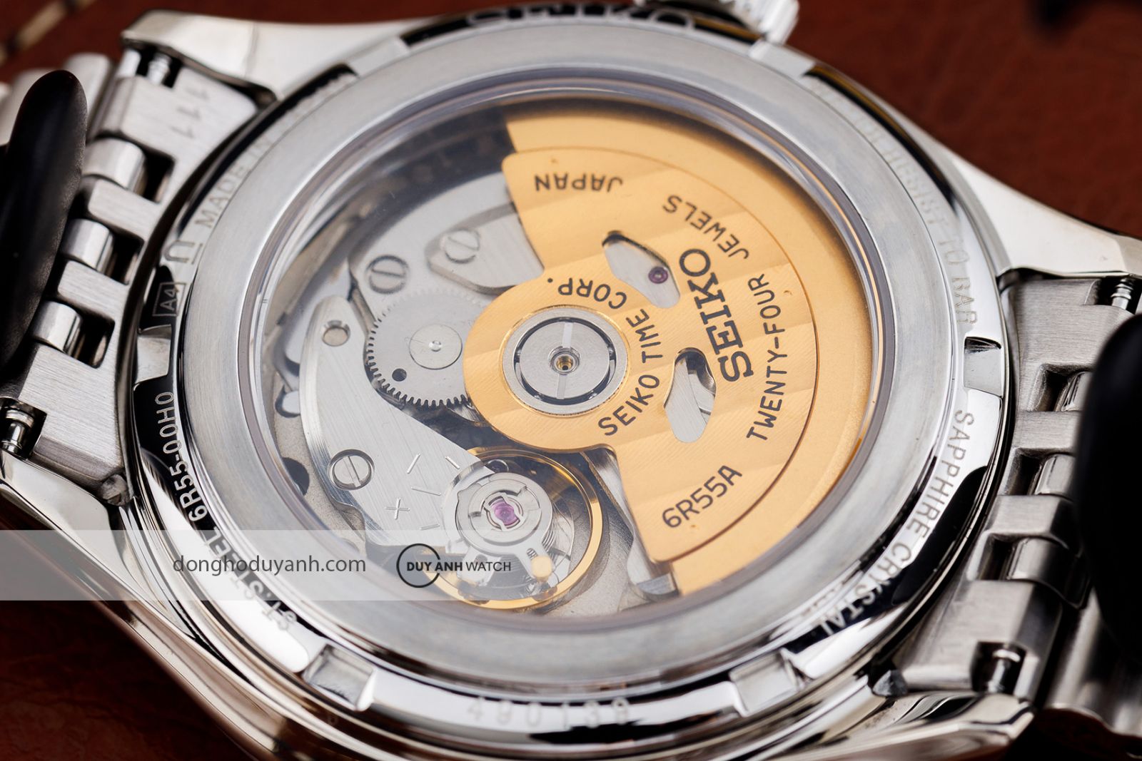 Mặt đáy của Seiko Presage Classic SPB525J1