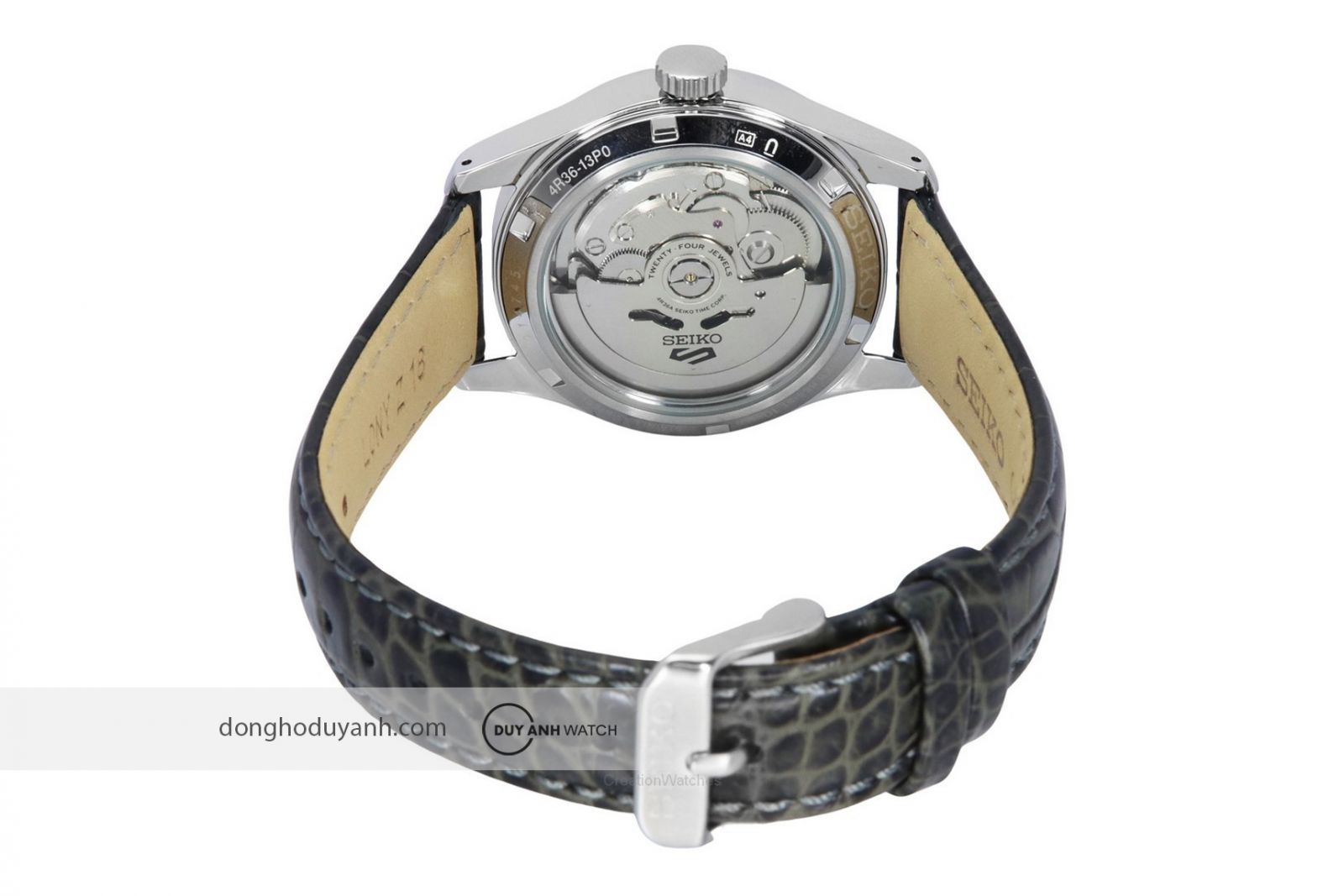 Mặt đáy Seiko 5 Sports Field quân đội SRPJ87K1