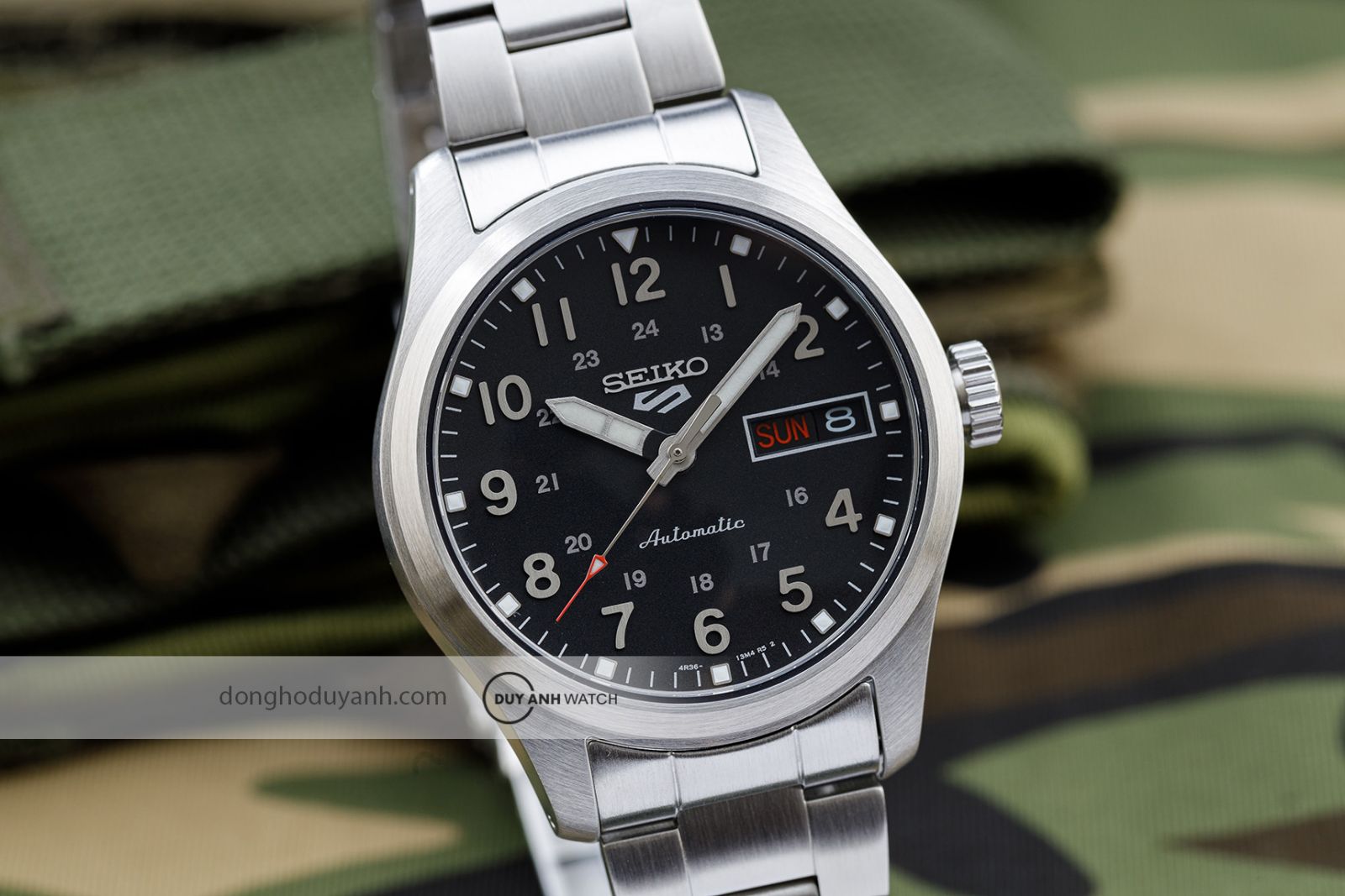 Mặt số Seiko 5 Sports Field quân đội SRPJ81K1