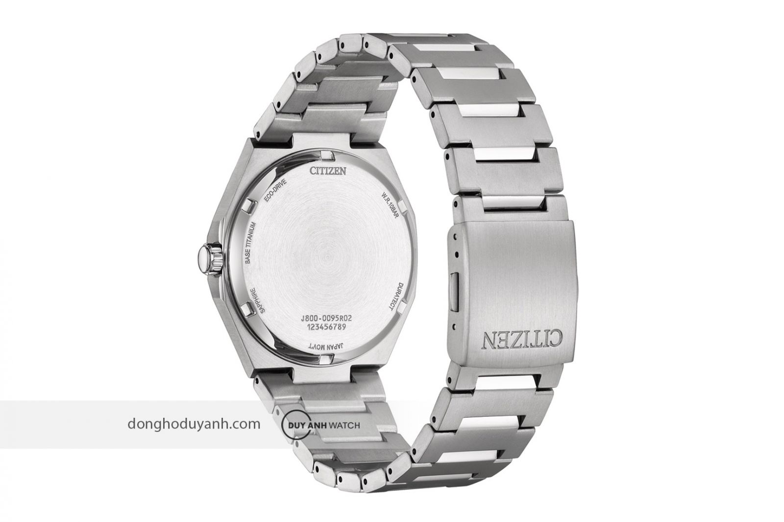 Mặt đáy Citizen Eco-Drive Titanium AW0130-85A