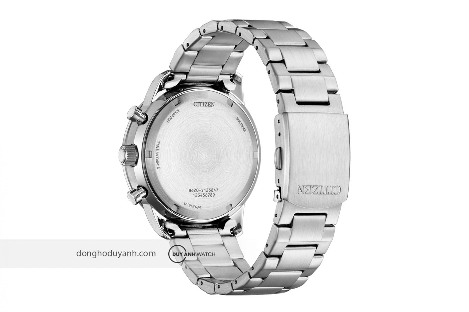 Mặt đáy Citizen Eco-Drive Chronograph CA4500-83M