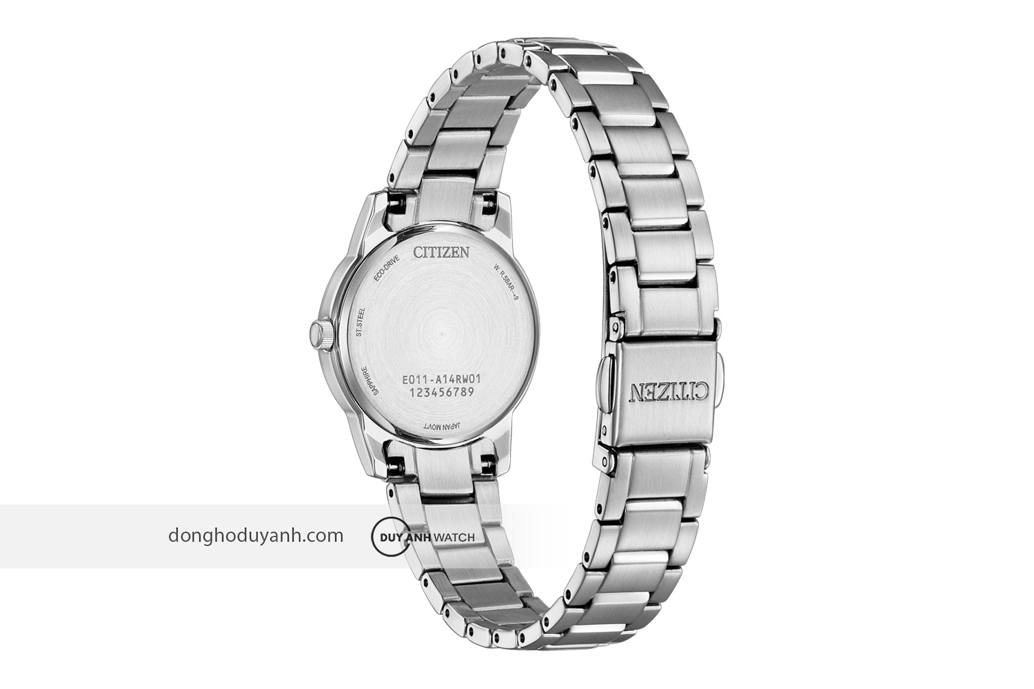 Mặt đáy Citizen Eco-Drive EW2318-73E
