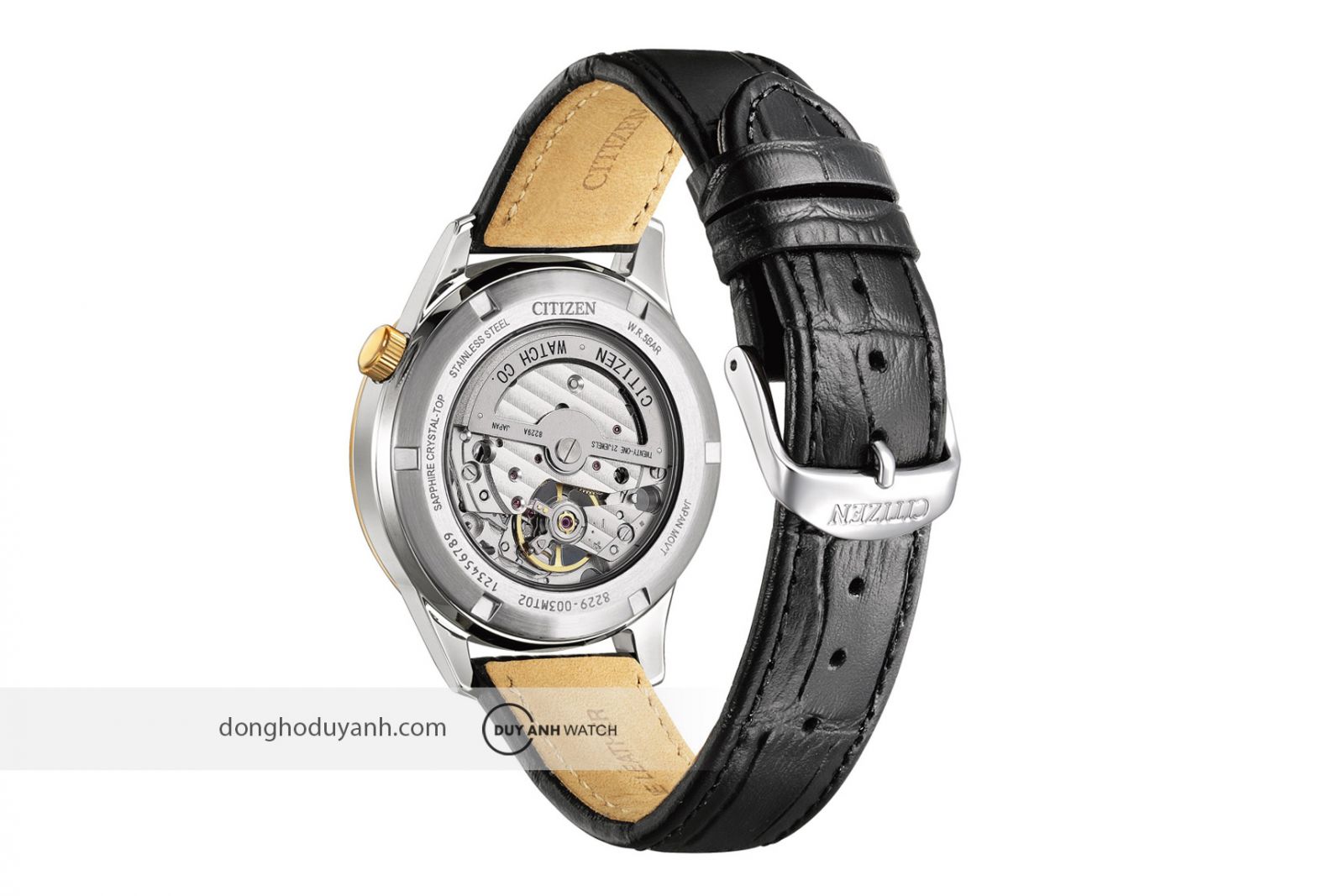 Mặt đáy Citizen Open Heart NH9136-02L