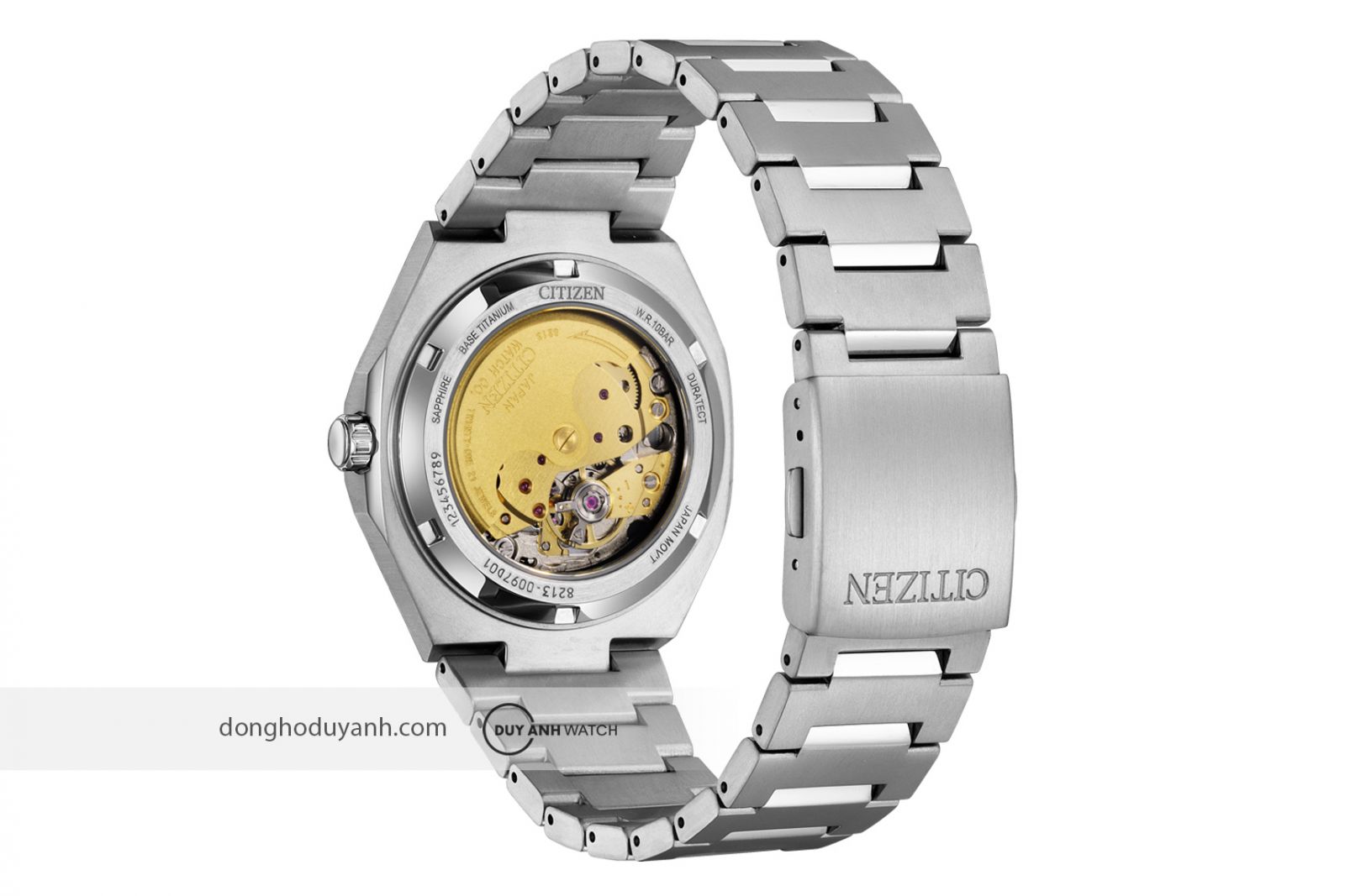 Mặt đáy Citizen Zenshin Mechanical Super Titanium NJ0180-80L