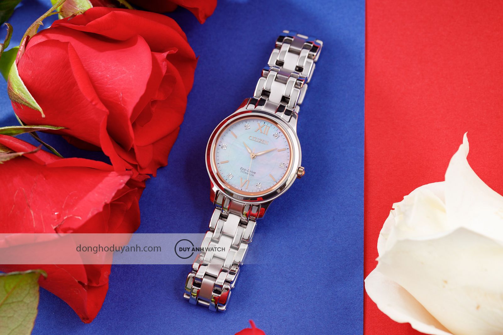Đồng hồ nữ Citizen Eco-Drive Titanium EM0726-89Y