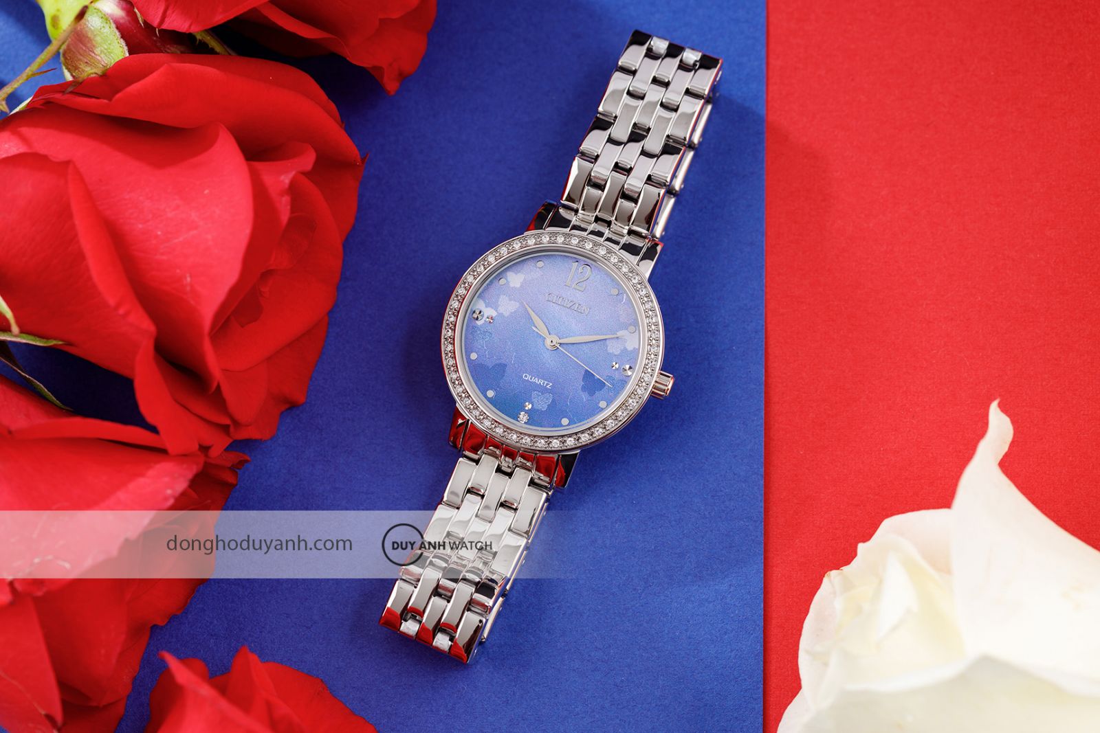 Đồng hồ nữ Citizen Quartz Blue Dial EL3100-55N
