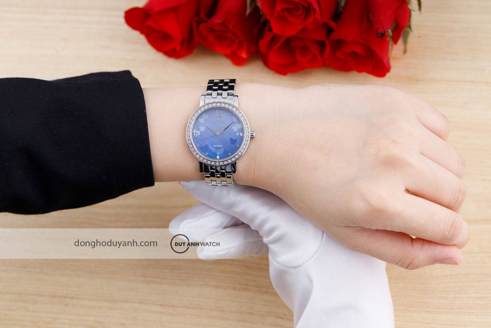 Citizen Quartz Blue Dial EL3100-55N trên tay