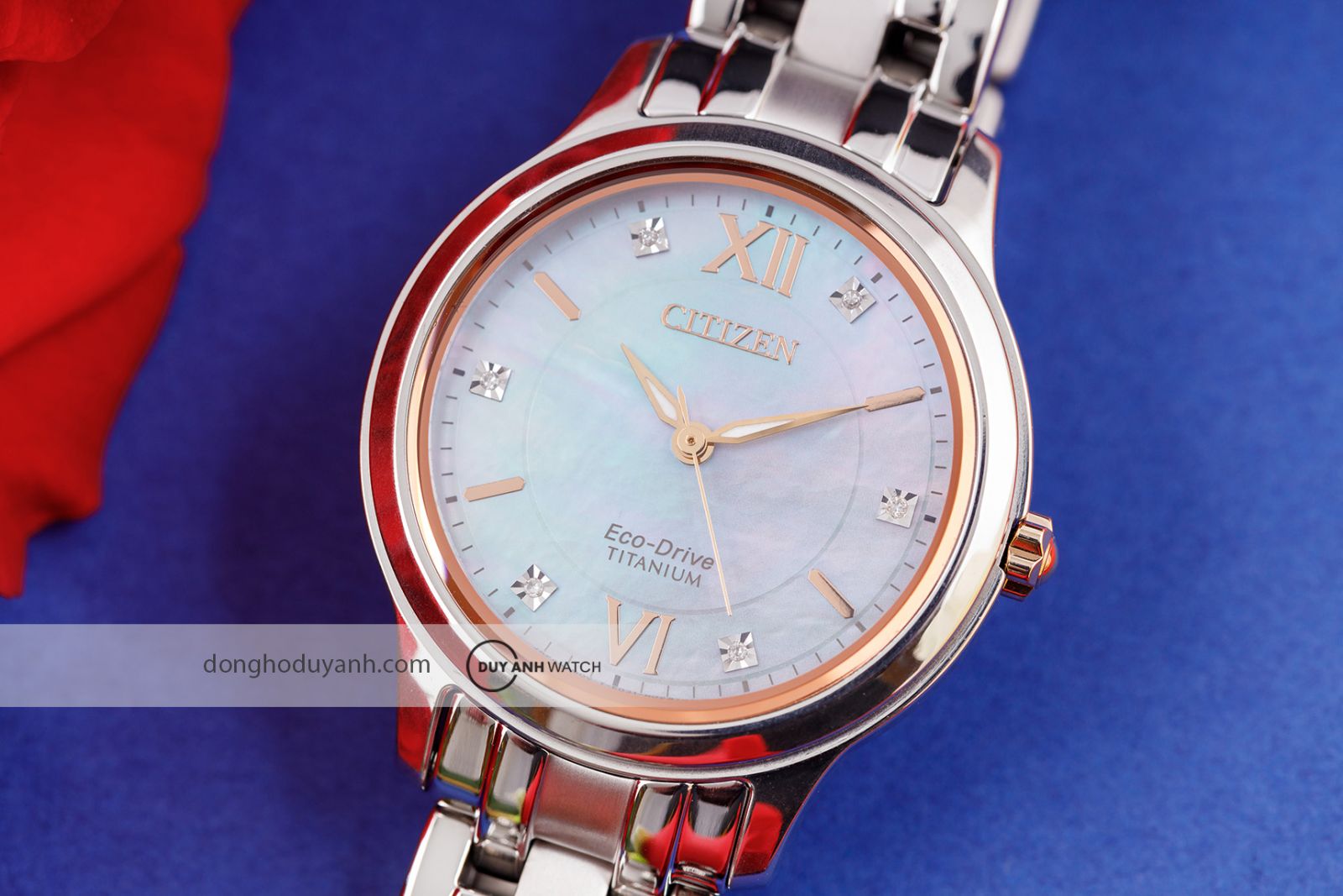 Mặt kính Citizen Eco-Drive Titanium EM0726-89Y