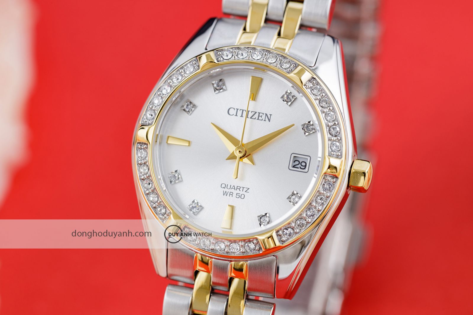 Mặt kính đồng hồ nữ Citizen EU6066-59A