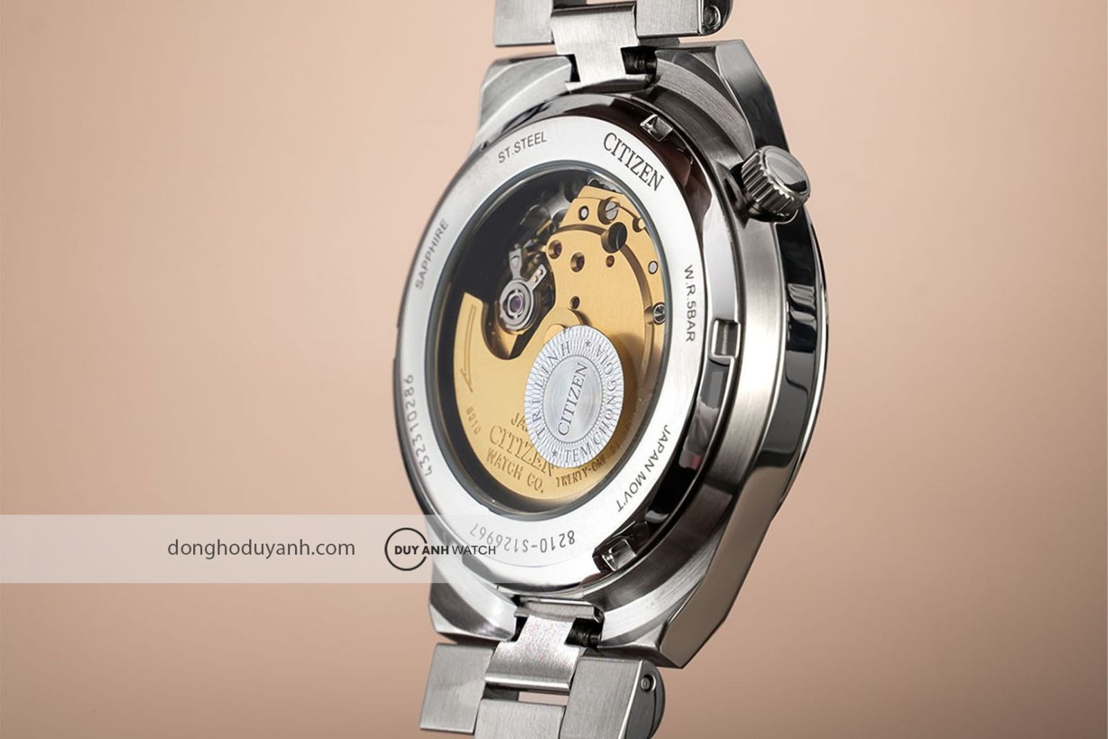 Mặt đáy Citizen Tsuyosa Mechanical NJ0151-88W