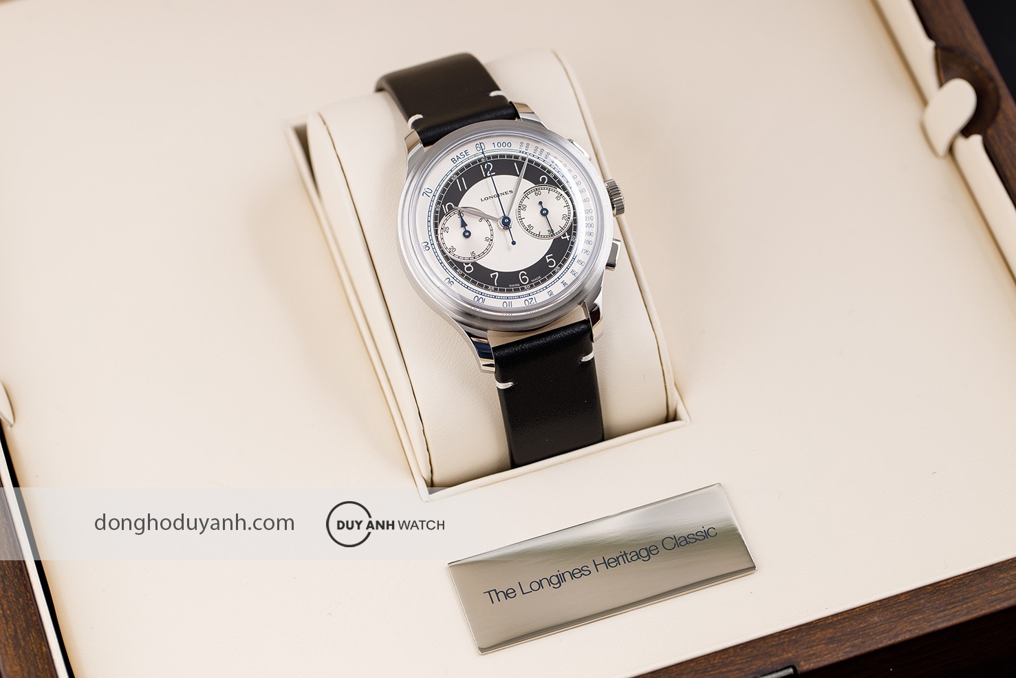 Đồng hồ Longines Heritage Classic Chronograph Tuxedo L2.830.4.93.0
