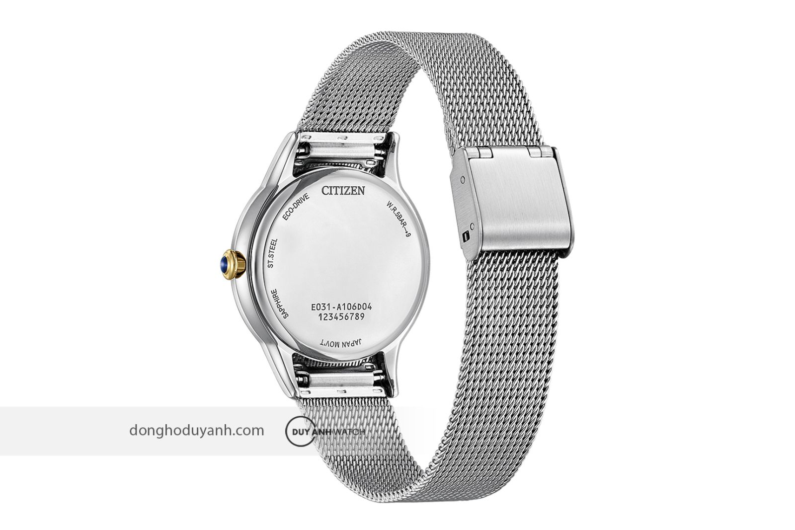 Mặt sau Citizen Eco-Drive EM0814-83A