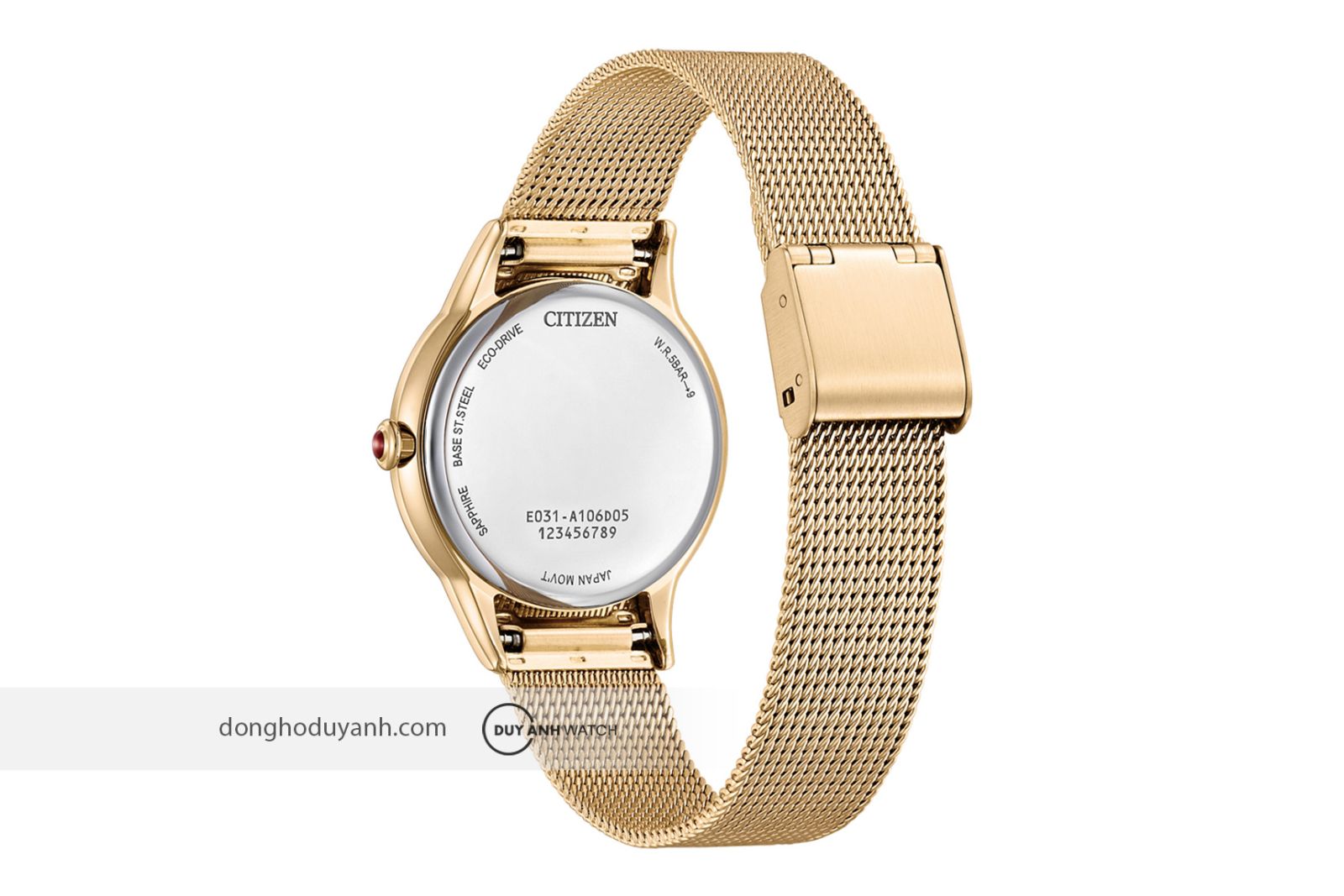 Mặt sau Citizen Eco-Drive EM0818-82X