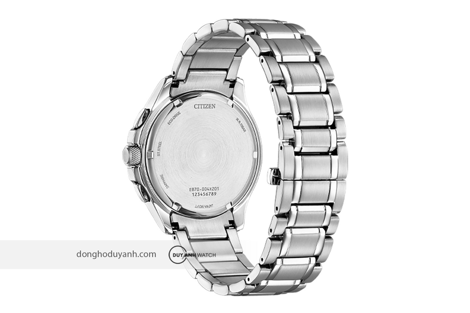 Mặt đáy của Citizen Eco-Drive BL8160-58L