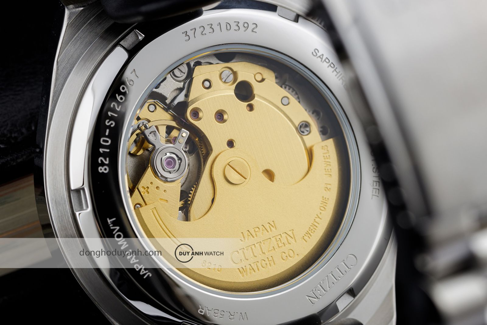 Mặt đáy Citizen Tsuyosa Pantone NJ0158-89X