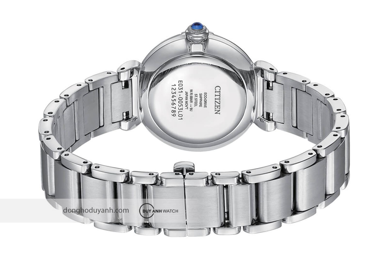 Mặt đáy Citizen Eco-Drive EM1070-83D
