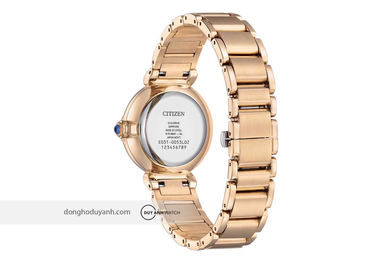 Mặt đáy Citizen Eco-Drive EM1073-85Y