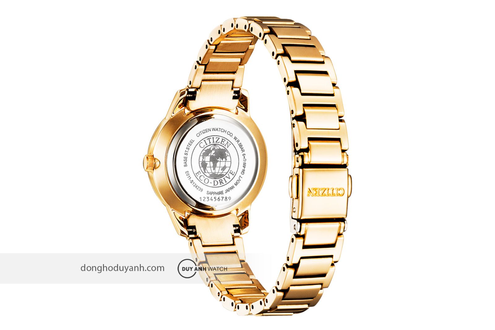 Mặt đáy Citizen Eco-Drive EW2593-87Y