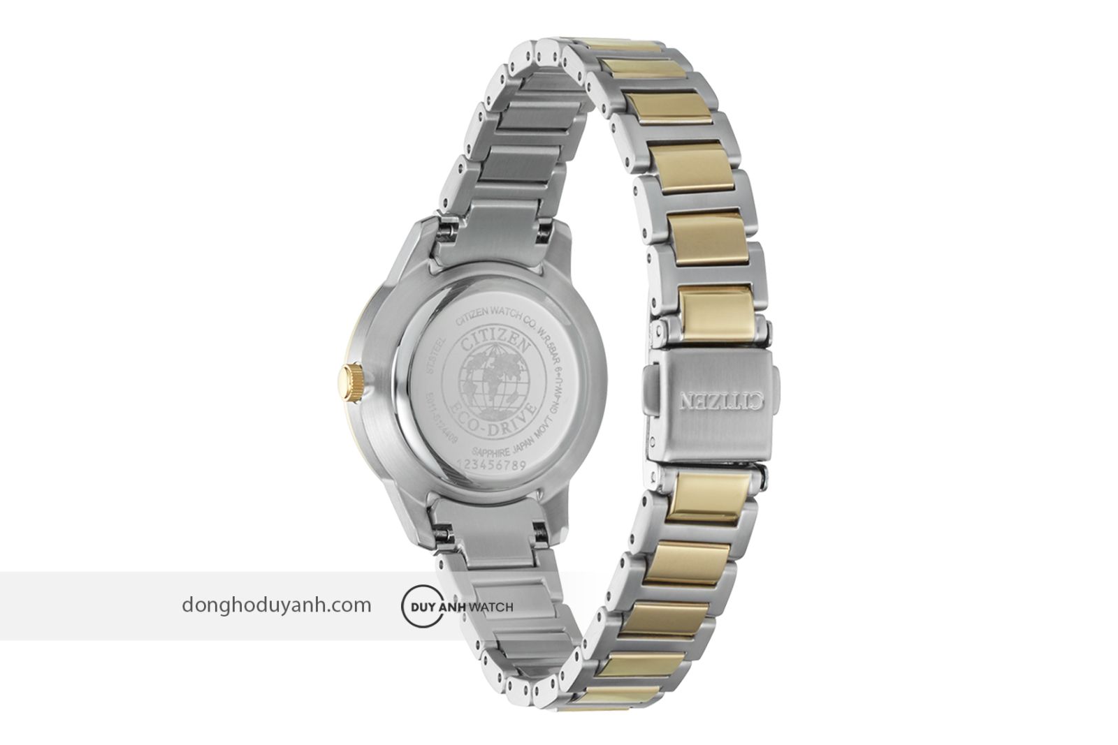 Mặt đáy Citizen Eco-Drive EW2596-89A