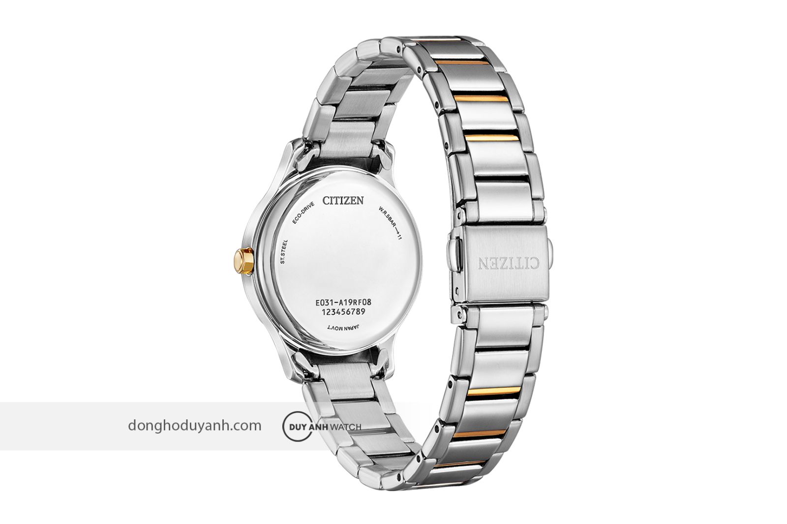 Mặt đáy Citizen Eco-Drive EM0895-73A