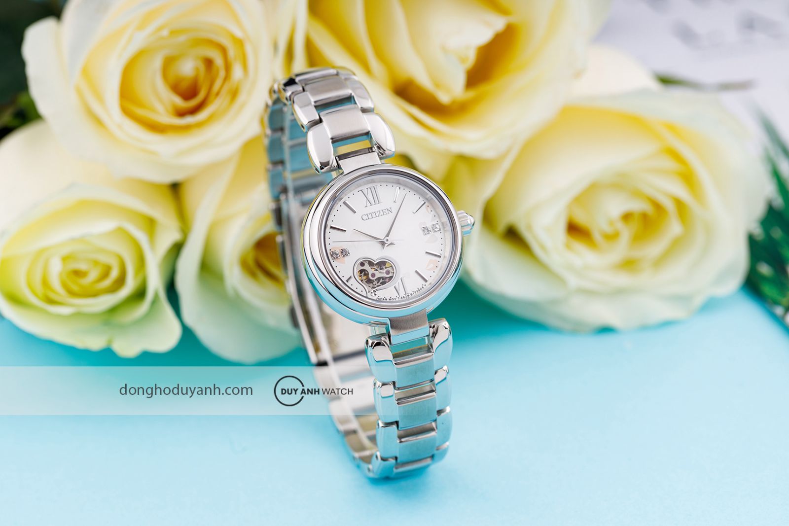 Đồng hồ nữ Citizen Open Heart PR1020-85A