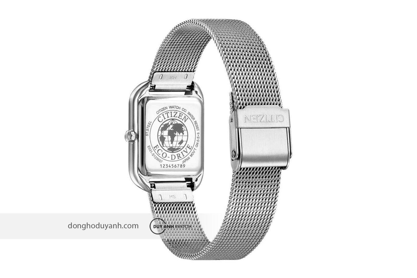 Mặt đáy Citizen Eco-Drive EM0491-81D