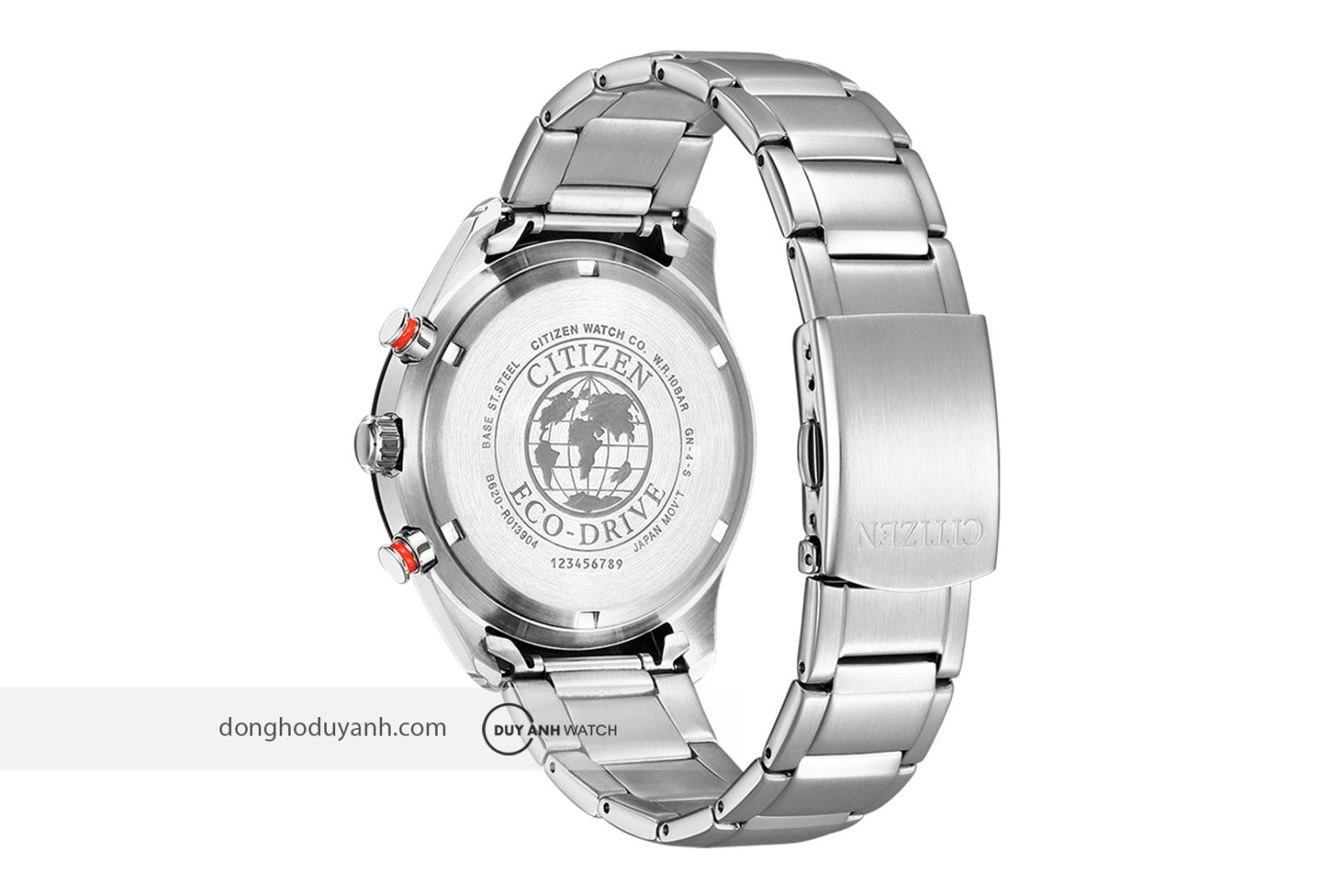 Mặt sau Citizen Eco-Drive Chronograph CA4486-82L