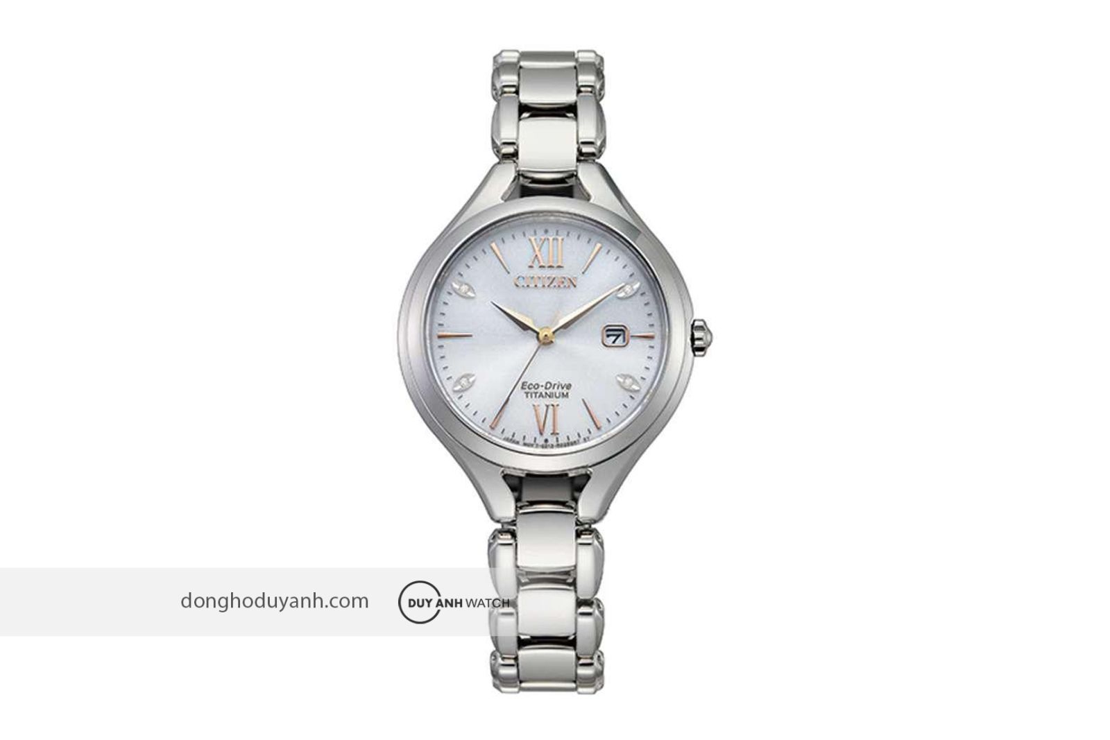 Đồng hồ Citizen Eco-Drive Titanium EW2560-86A