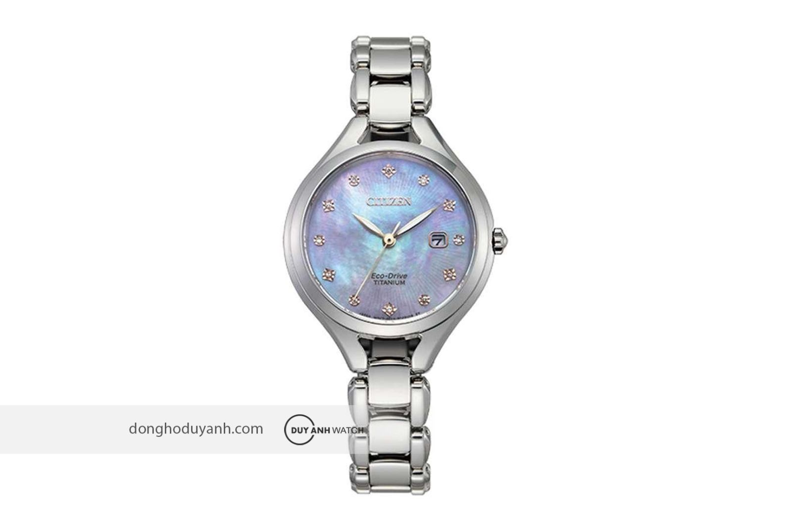 Đồng hồ nữ Citizen Eco-Drive Titanium EW2560-86Y
