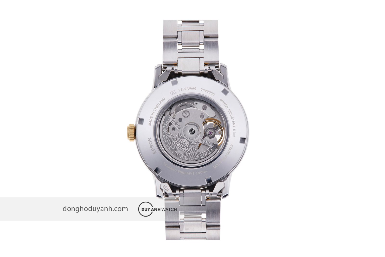 Mặt đáy Orient Mechanical Classic Sun And Moon RA-AS0007S30B (RA-AS0007S10B)