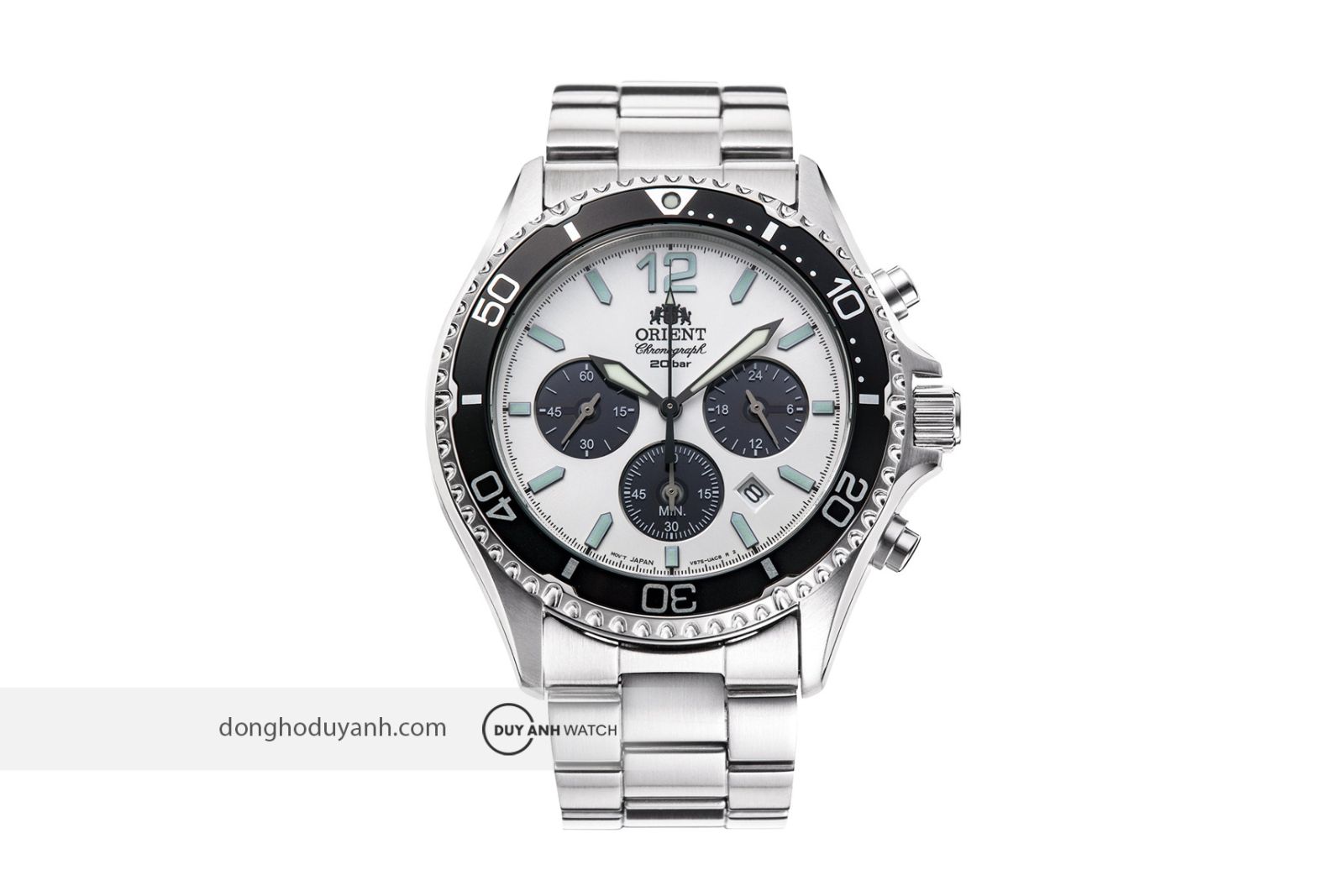 Đồng hồ nam Orient Sport Chronograph Solar RA-TX0203S10B