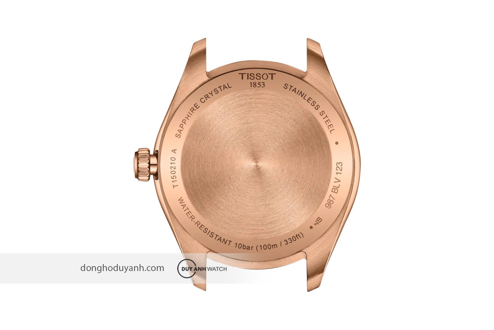 Mặt đáy Tissot nữ T150.210.33.291.00