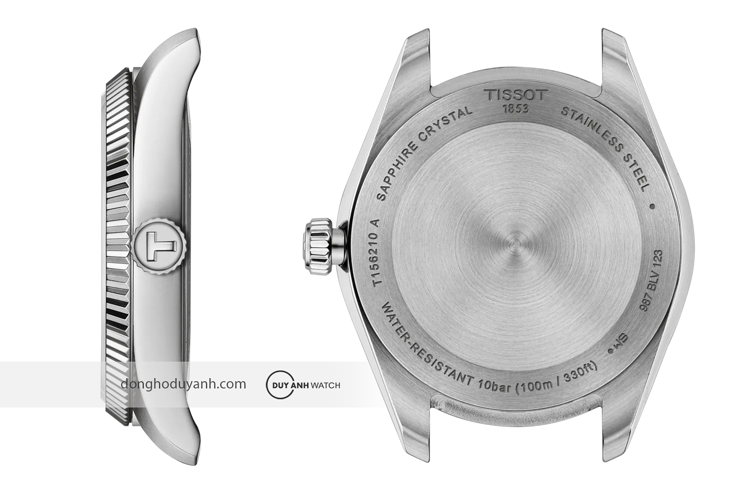 Cạnh bên và mặt sauTissot Ballade T156.210.11.041.00