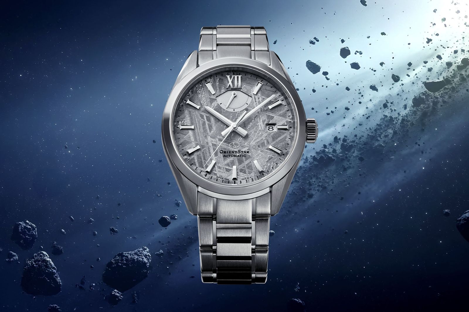 Orient Star M34 F8 Date Meteorite Dial