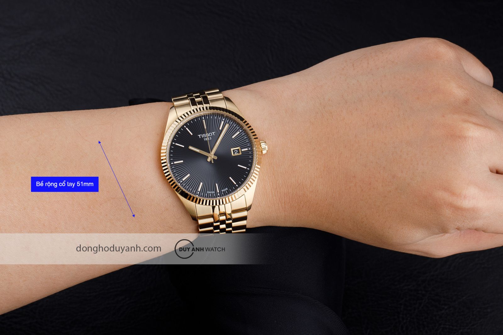 Đồng hồ nam Tissot Ballade 40mm T156.410.33.051.00 trên tay