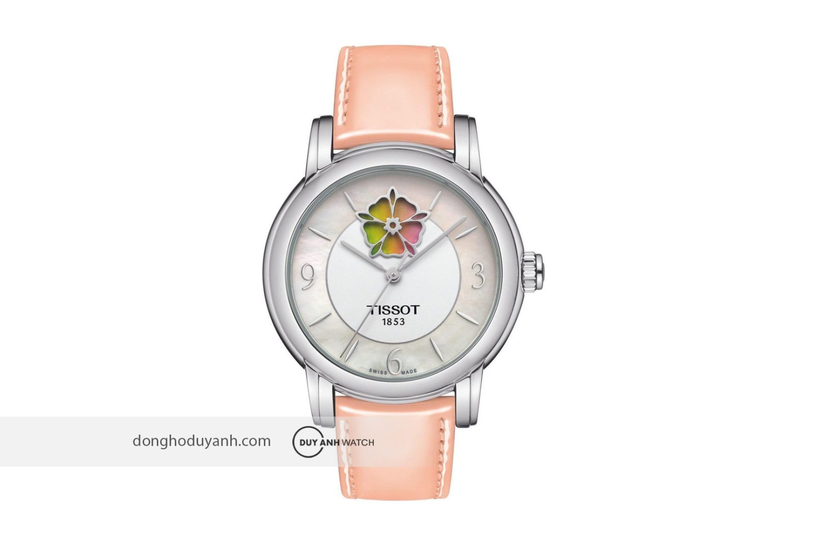 Bông hoa trên đồng hồ Tissot Lady Heart